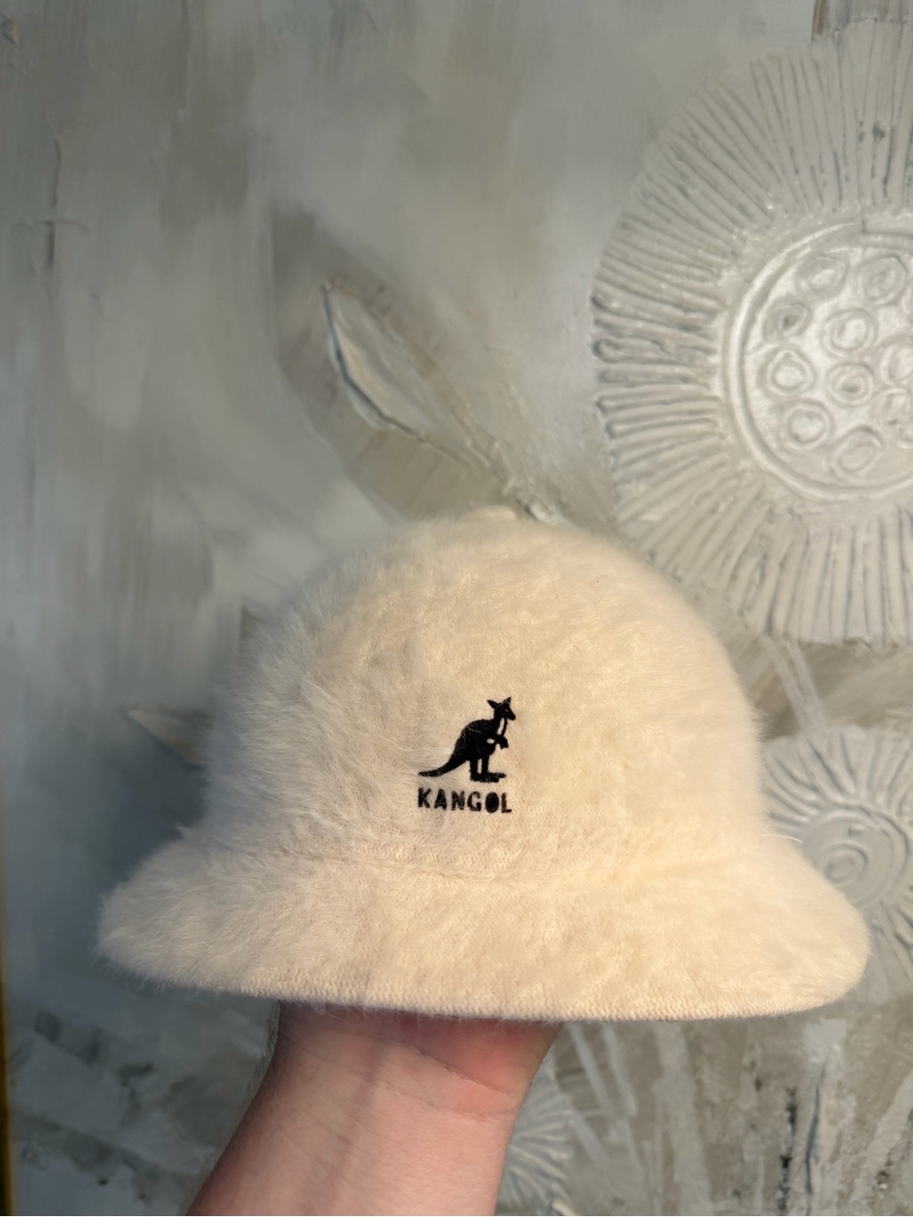 Kangol Vintage Rabbit Fur Blend Fuzzy Bucket Hat